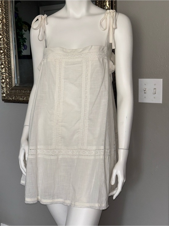 Free People Dresses & Skirts - Free People White Tie-Shoulder Mini Dress